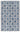 Origins Washable Como Diamond Soft Chenille Bohomian Rug in Blue 160 x 230 cm