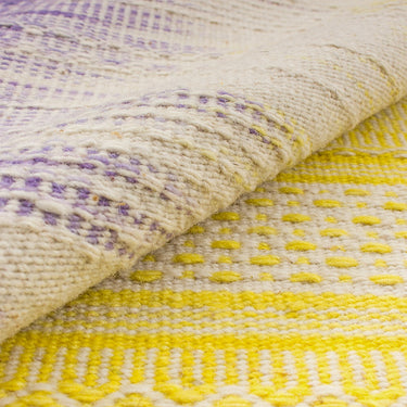 Fusion Knitted Bright Wool Traditional Geometric Textured Rug 200x290 cm