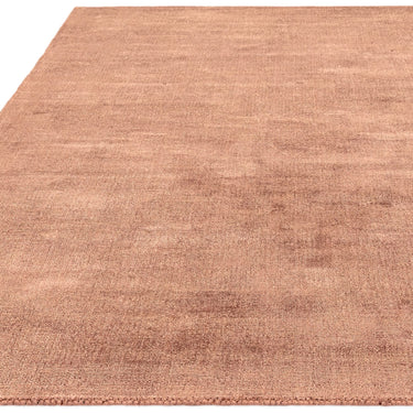 Blade Plain Silky Hand Woven Viscose Soft Shiny Rug Runner in Earth