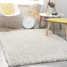 Origins Portland High Pile Super Fluffy Cream Shaggy Modern Plain Rug - X-Small 60x110 cm (2'x3'7")