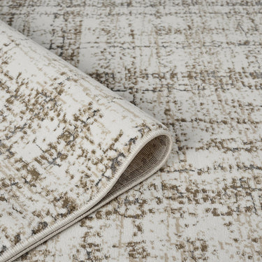 URCO Petra Palmyra Lines Natural Polypropylene Traditional Abstract Textured Hallway Runner Rug
