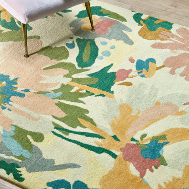 Reef Floral RF10 Hand Tufted Rug in Pink Multi