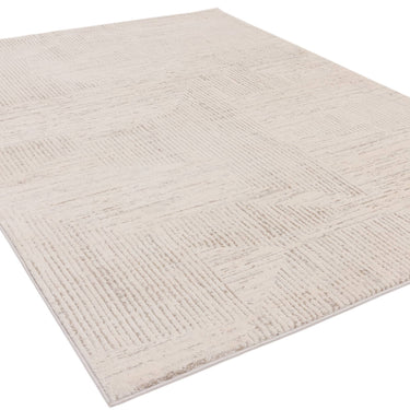 Asiatic London Axel AX04 Chevron Ivory Cream Polypropylene Textured Scandi Rug