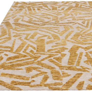 Asiatic London Mason Scatter Silky Yellow Gold Traditional Abstract Modern Rug