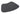 Dip and Drip Buddy Bathroom Toilet Charcoal Grey Washable Non-Slip Polypropylene Shaggy Bath Mat - Curve 50x80 cm