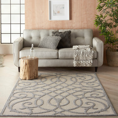 By Cozumel CZM04 Diamond 3D Cream Grey Hand-Carved Polypropylene Abstract Geometric Rug