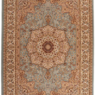 Consept Looms Grand Heritage GH101 Medallion Million Point Classic Blue Polypropylene Persian Oriental Rug