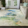 Prismatic Luxury Silky PRS16 Sea Foam By Wool Viscose Abstract Textured Rug - Medium 114x175 cm (4'x5'9'')