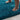 Hug Rug Buddy Teal Blue Washable Non-Slip Polypropylene Shaggy Bath Mat