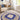 Origins Aubusson Shensi Traditional Wool Round, Hallway, Halfmoon Rug in Navy