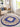 Origins Aubusson Shensi Traditional Wool Round, Hallway, Halfmoon Rug in Navy