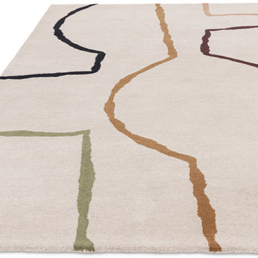 Asiatic London Reef Linear RF22 Multicolour Handmade Wool Abstract Rug