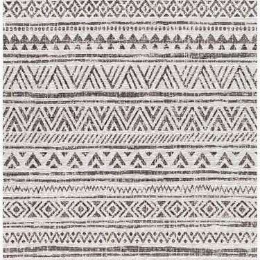 Eagean Titi Geometric Black Outdoor Rug Washable Garden & Patio Rug