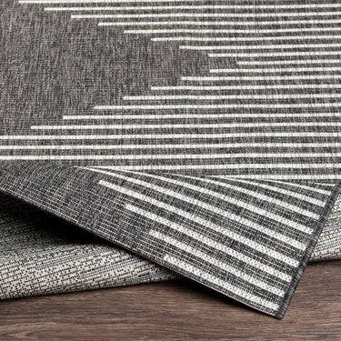 Eagean Dolly Black Outdoor Rug Washable Garden & Patio Rug