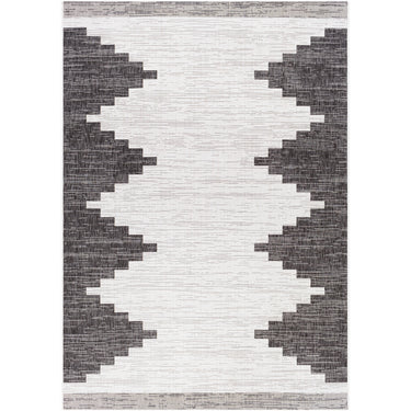 Eagean Rubal Black Outdoor Rug Washable Garden & Patio Rug