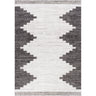 Eagean Modern Black, Off-White & Charcoal Rug - Medium Plus 130x180 cm (4'3'' x 5'11'')