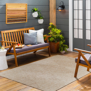 Eagean Dolly Brown Outdoor Rug Washable Garden & Patio Rug