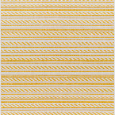Eagean Kavita Yellow Outdoor Rug Washable Garden & Patio Rug
