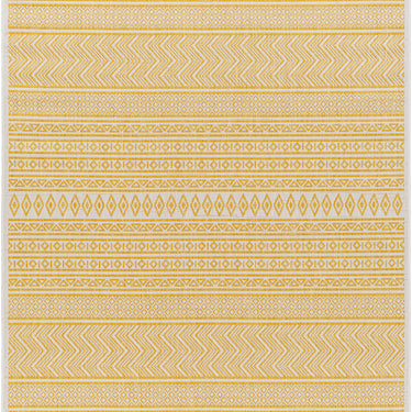 Eagean Mimi Yellow Outdoor Rug Washable Garden & Patio Rug