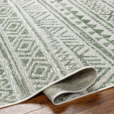 Eagean Diksha Green Outdoor Rug Washable Garden & Patio Rug