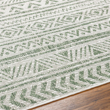 Eagean Diksha Green Outdoor Rug Washable Garden & Patio Rug