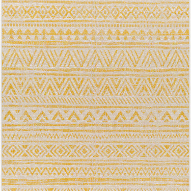 Eagean Diksha Yellow Outdoor Rug Washable Garden & Patio Rug