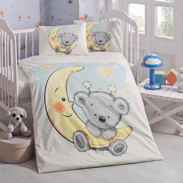 Baby Boy & Girl Soft Comfort 100% Cotton Bedding Set Duvet Cover + Pillowcase