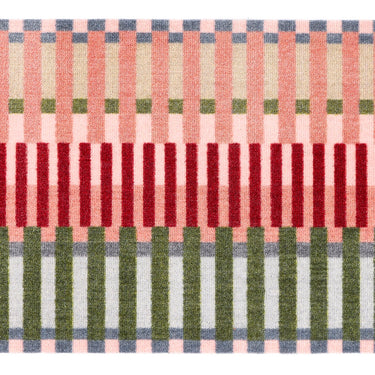 My Nylon Pattern Colour Block Weave Washable Non-Slip Rug