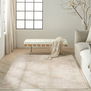 Calvin Drift DRF02 Cross Hatch Pattern Grey Abstract Textured Modern Rug