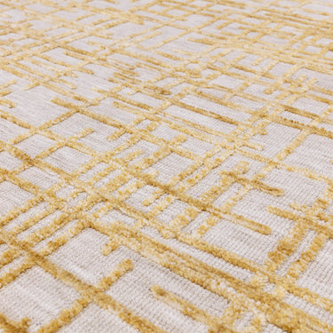 Asiatic London Mason Draft Yellow Gold Traditional Abstract Modern Rug