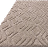 Asiatic London Harrison Greige Living Diamond Shaped Super Grey Handmade Shaggy Geometric Rug - Medium 120x170 cm (4'x5'6")