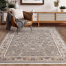 Royality ROY108 Light Grey Traditional Medallion Persian-Style Rug - 120 x 180 cm (3'11"x5'11")