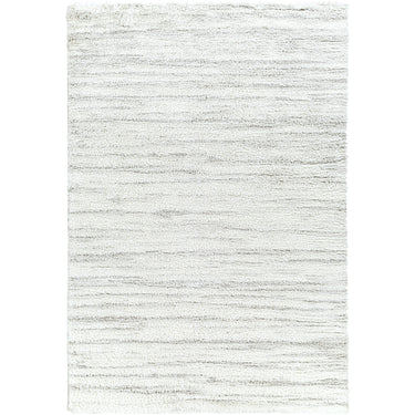 Cloudy Off-White and Grey Plush Shaggy Rug