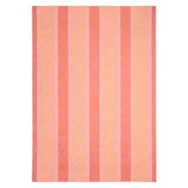Washable Modern Sorbet Striped Orange Rug or Halway Runner