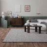 Zander Hand Woven Chunky Boucle Wool Plain Charcoal Grey Rug - Medium 120x170 cm (4'x5'6")