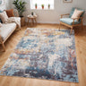 Ankara AKR2318 Blue Multi Area Polypropylene Abstract Scandi Rug - Medium 120x170 cm (4'x5'6")