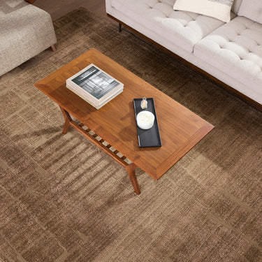 Alba Modern Graphic Brown Rug