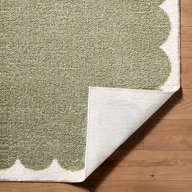 Tivoli Washable Shaggy Green Rug