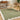 Tivoli Washable Shaggy Green, Olive & Cream Rug