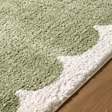 Tivoli Washable Shaggy Green Rug