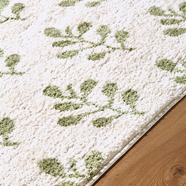 Tivoli Washable Shaggy Green Rug