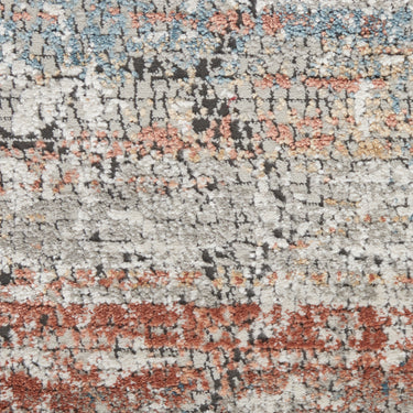 Rustic Textures RUS11 Modern Abstract Hallway Runner in Multi Colours