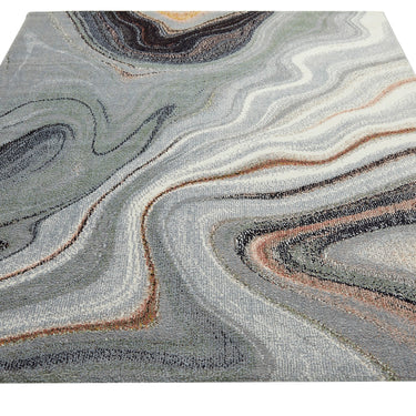 Consept Looms Amara AMA104 Onyx Granite Stone Patterns Sage Green Handmade Jute Abstract Rug