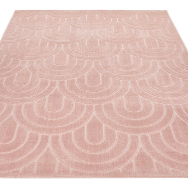 Consept Looms Maze MAZ103 Dusty Pink By Concept Geometric Textured Modern Rug