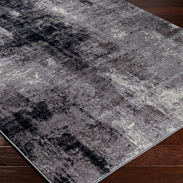 Wanderlust 2327 Denim Blue Grey Jute Abstract Scandi Rug
