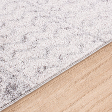 Elaziz Geometric Global Skandi Grey & White Rug