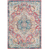 Elaziz Vintage Traditional Boho Oriental Pink, Rose & Navy Rug - Large Plus 160x230 cm (5'3'' x 7'7'')