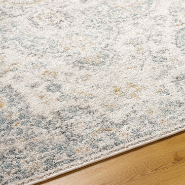 Elaziz Vintage Traditional Boho Oriental Grey, Ivory & Light Beige Rug - Design ELZ2370