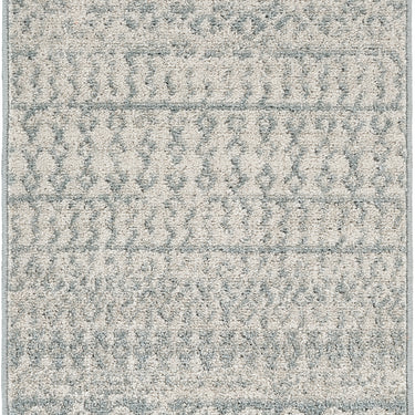 Elaziz Vintage Traditional Boho Skandi Oriental Grey, Ivory & Blue Rug - X-Small 60x90 cm (1'11'' x 2'11'')