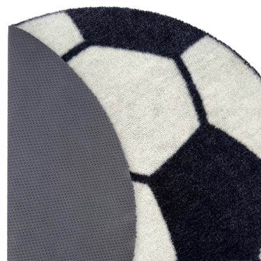 My Nylon Pattern Football Washable Non-Slip Round Rug 65x65 m